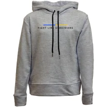Детское худи без начеса "Fight Like Ukrainians"