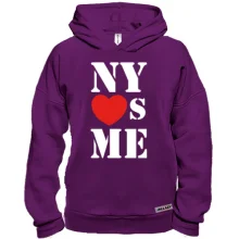 Худи BASE с надписью New york loves me
