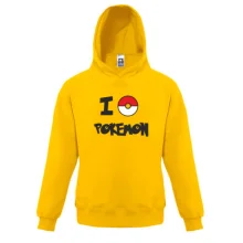 Дитяча толстовка I love Pokemon