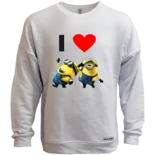 Світшот без начосу I love minions