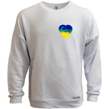 Світшот без начосу "I love Ukraine" на серці (міні)