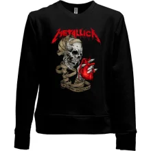Детский свитшот без начеса Metallica (Heart Explosive)
