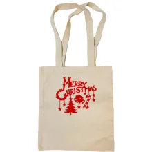 Сумка шоппер с надписью "Merry Christmas"