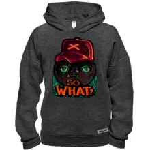 Худи BASE с котом So what?