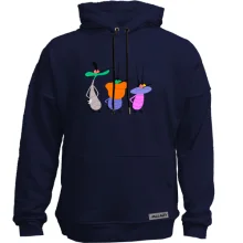 Худи без начеса с кукарачами