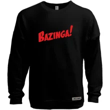 Світшот без начосу Bazinga з червоним комікс-написом