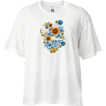 Футболка Oversize с цветочным орнаментом (2)
