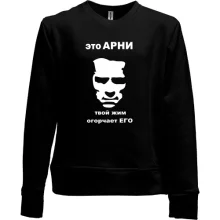 Детский свитшот без начеса Это Арни