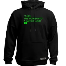 Худи без начеса Turn the world into a dancefloor000