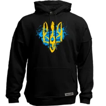 Худі без начосу з гербом України (Стилізований під фарбу) 2