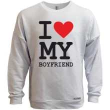 Світшот без начосу I love my boyfriend