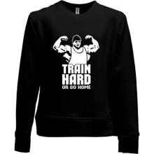 Детский свитшот без начеса Train hard or go home