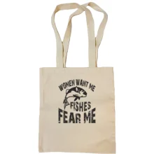 Сумка шопер Women want me Fish fear me
