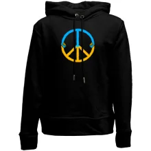 Детское худи без начеса Peace Ukraine