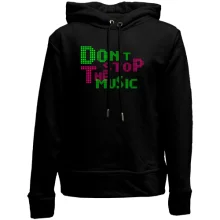 Детское худи без начеса Dont stop the music