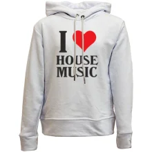 Детское худи без начеса I love house music