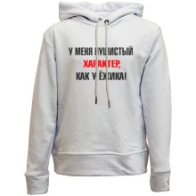 Детское худи без начеса Характер, как у ежика