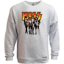 Свитшот без начеса с рок группой KISS