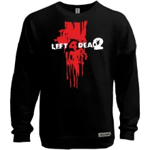 Свитшот без начеса Left 4 Dead 2 (кровь из шеи)