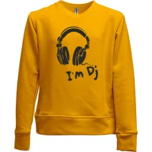 Детский свитшот без начеса Im Dj