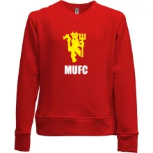 Детский свитшот без начеса MU FC devil