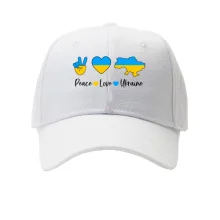 Детская кепка Peace Love Ukraine