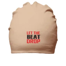 Бавовняна шапка з написом "Let me beat drop"