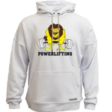 Худи без начеса Powerlifting lion