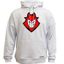 Худи без начеса G2 eSports (красный лого)
