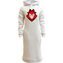 Худи платье G2 eSports (красный лого)