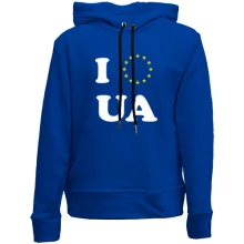 Детское худи без начеса Люблю Европейскую Украину