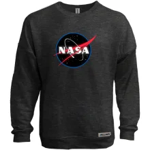 Свитшот без начеса с логотипом Nasa (black)