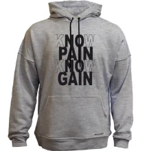 Худи без начеса Know pain - Know gain