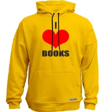 Худи без начеса I love books