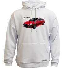 Худи без начеса с лого Mitsubishi EVO
