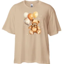 Футболка Oversize Плюшевый мишка с шарами (2)