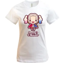 Женская футболка Daddy's Lil Monster (2)