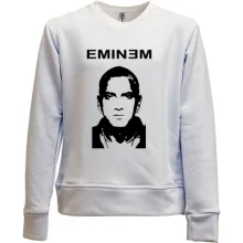 Детский свитшот без начеса Eminem (с силуэтом)