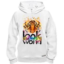 Худі BASE Look at the world differently з тигром