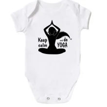 Детское боди Keep Calm an Do Yoga