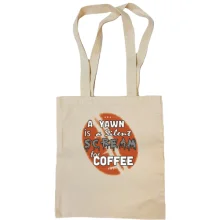Сумка шоппер Scream coffee
