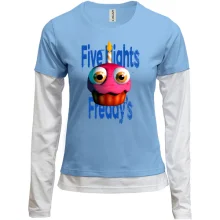 Комбинированный лонгслив FNAF Mr Cupcake