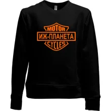 Детский свитшот без начеса с надписью "ИЖ-планета"