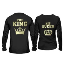 Парные лонгсливы The King - his Queen