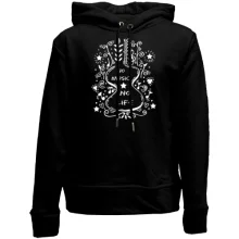 Детское худи без начеса Music Life Гитара