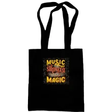 Сумка шопер Music is the Strongest from of Magic