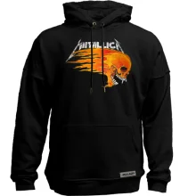 Худи без начеса Metallica (с огненным черепом)