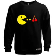 Свитшот без начеса Pacman с вишней