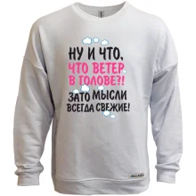 Свитшот без начеса Свежие мысли