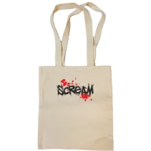 Сумка шоппер Scream с каплями крови